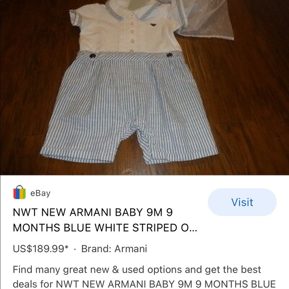 Authentic Armani baby outfit - Picture 6 of 6